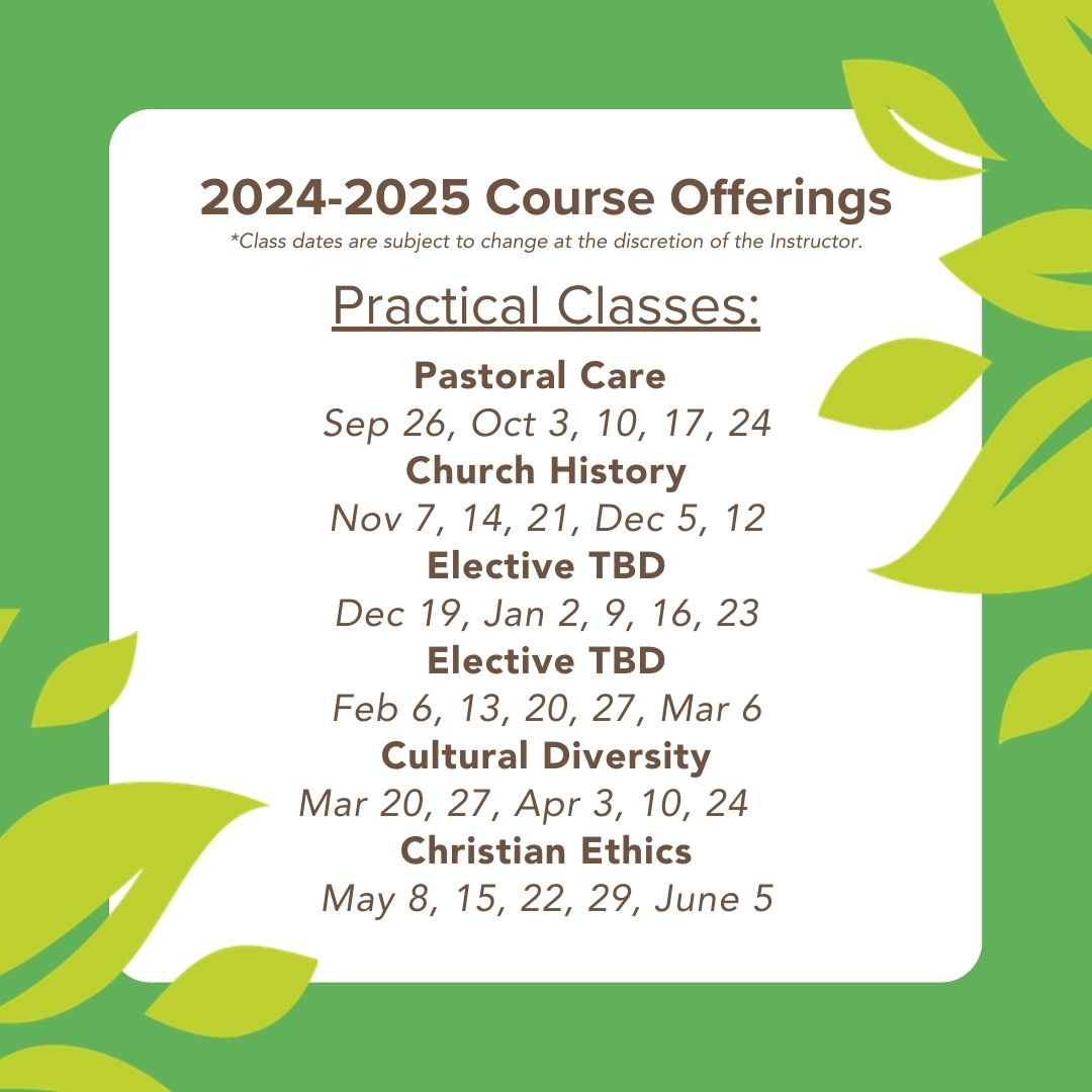 Practical Course of Study 2024-2025